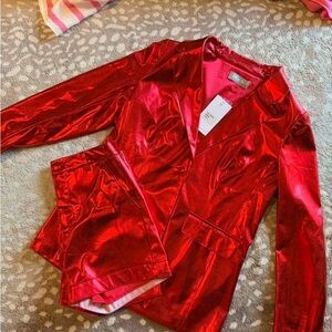 These Three Blazer and Shorts Set